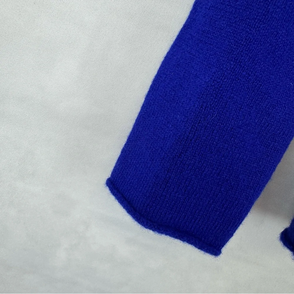 J.Crew Collection Italian Cashmere Sweater Crewneck Royal Blue Women’s XXS‎